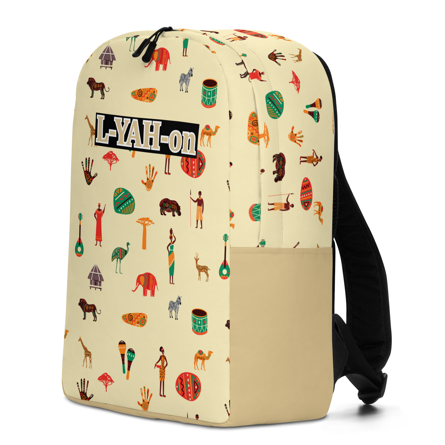 L-YAH-on African Print Minimalist Backpack
