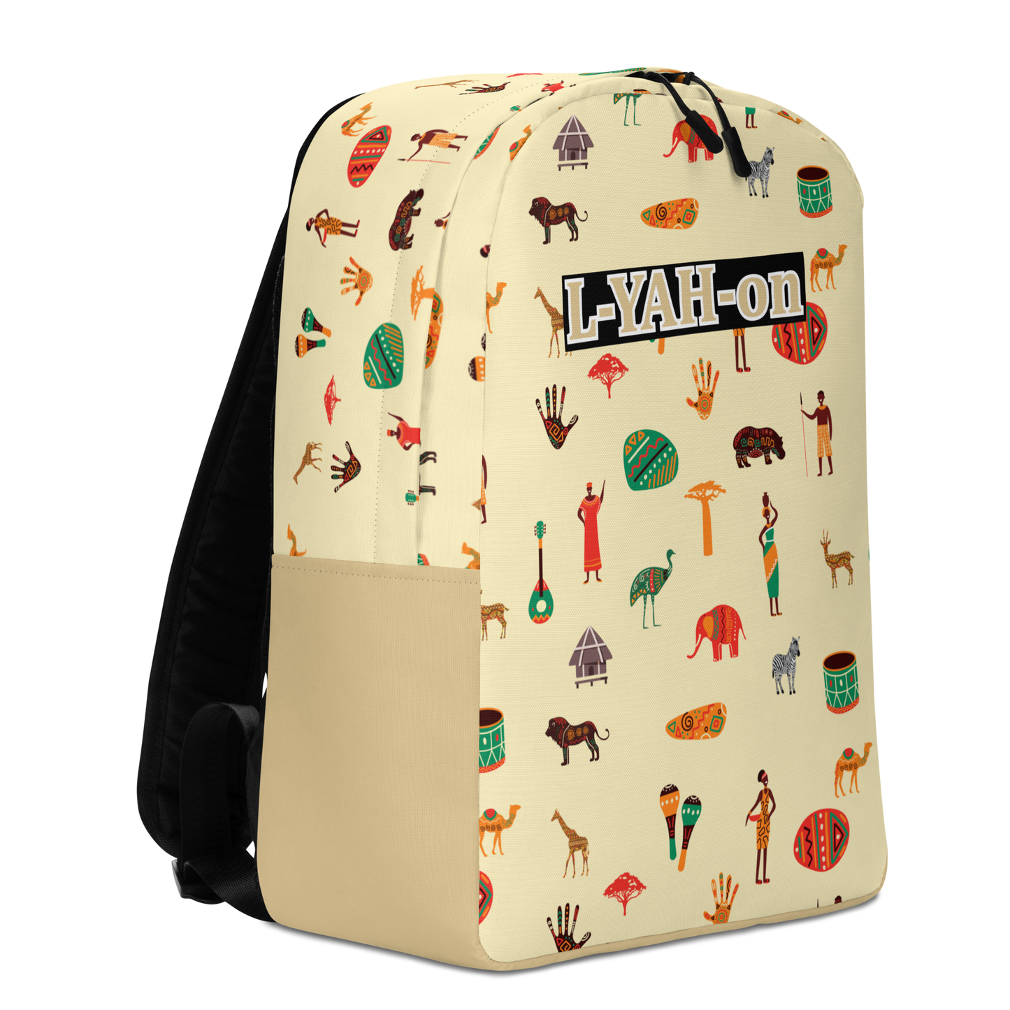 L-YAH-on African Print Minimalist Backpack