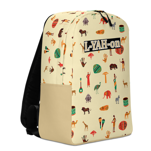 L-YAH-on African Print Minimalist Backpack