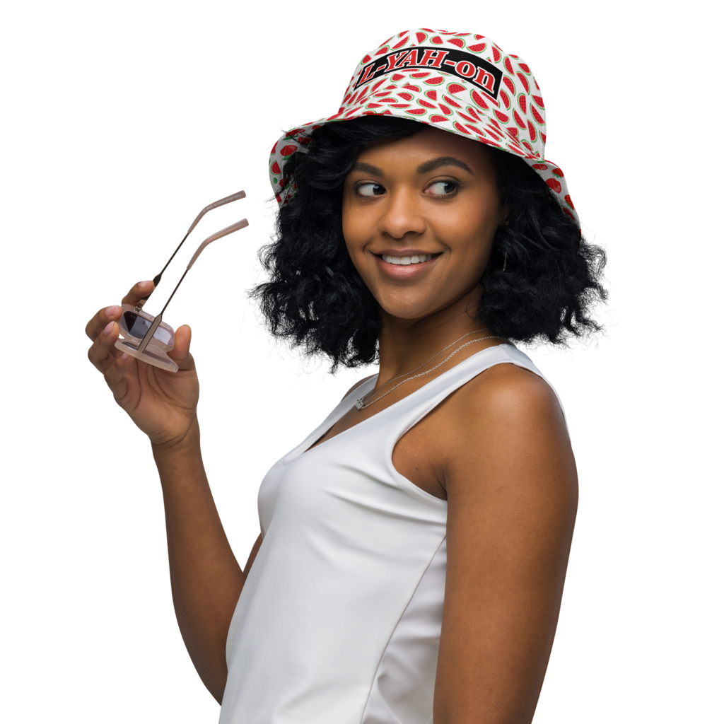 L-YAH-on Reversible Summer Fruits Bucket Hat