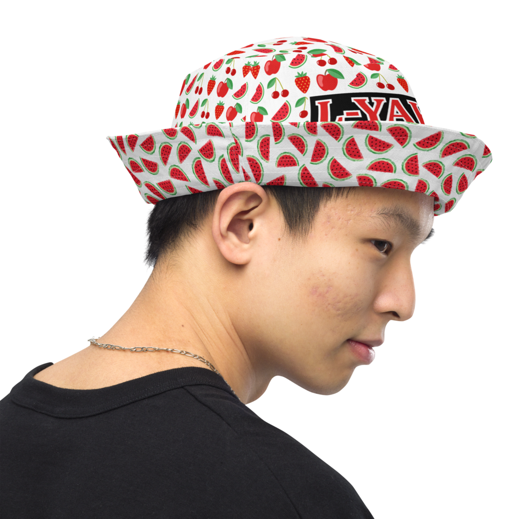 L-YAH-on Reversible Summer Fruits Bucket Hat