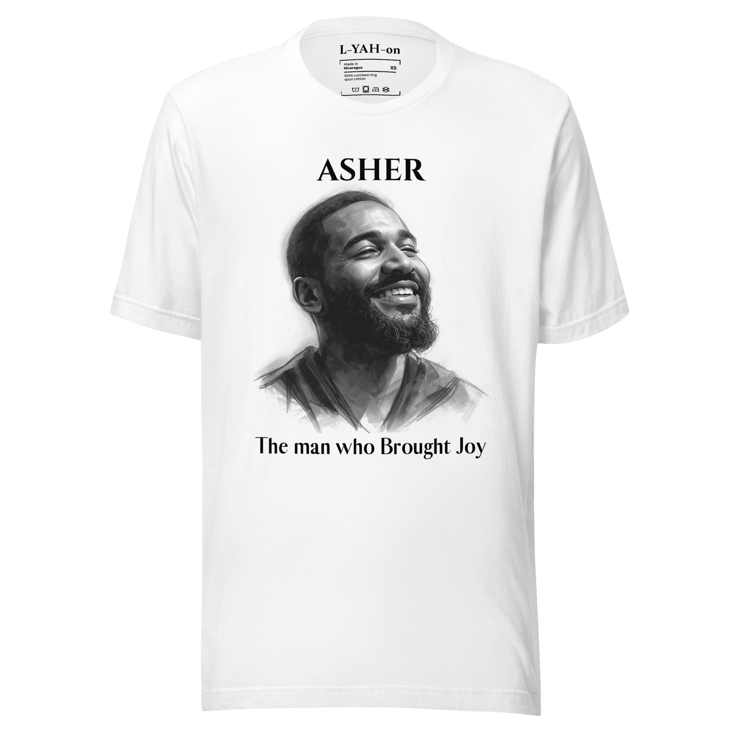 Asher T-Shirt — The One Who Brings Joy - L - YAH - on