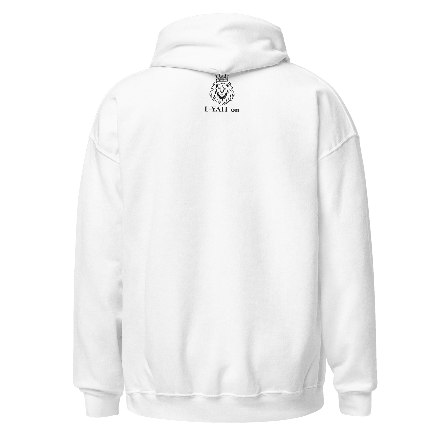 White hoodie - Logo faith-based online store