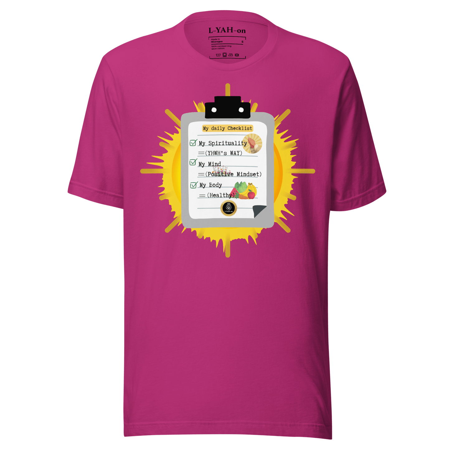 My Everyday Checklist T-Shirt. - Inspirational and motivational t-shirt - faith-based apparel
