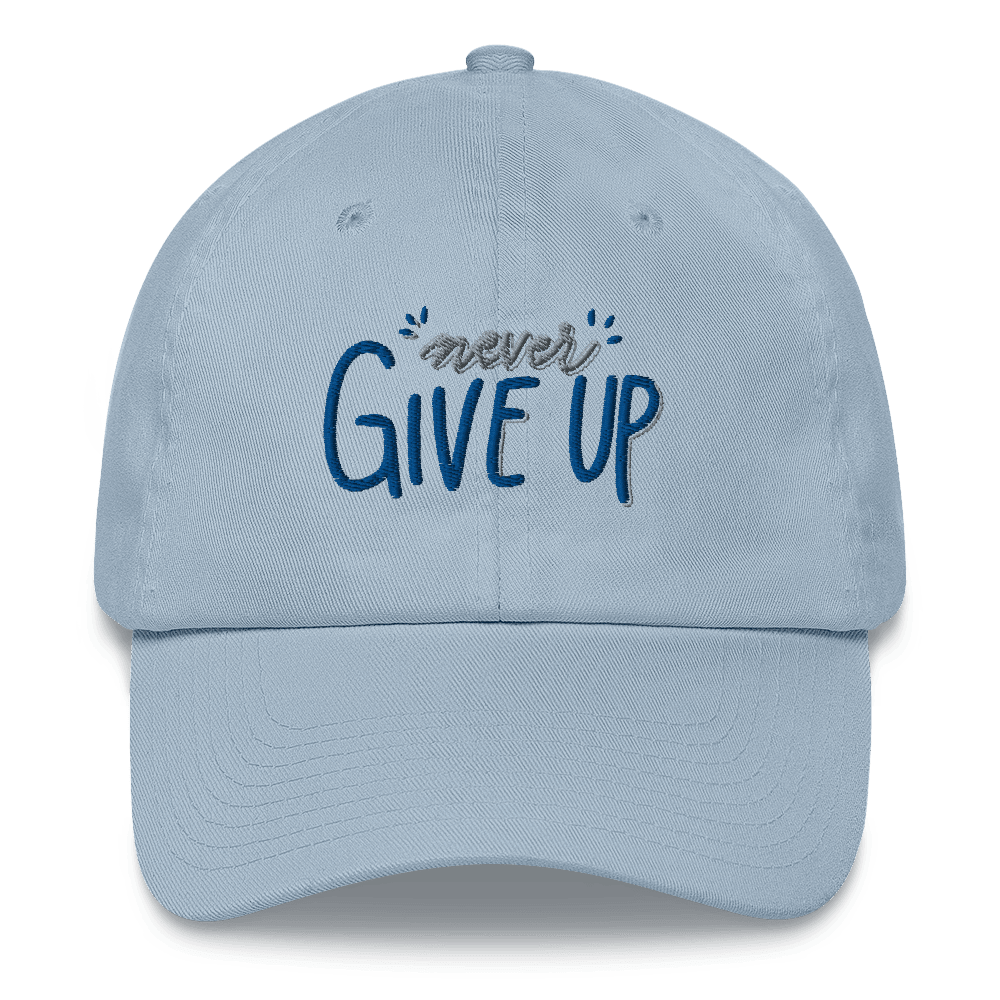 A light blue baseball cap - inspirational t-shirt - faith-based online store