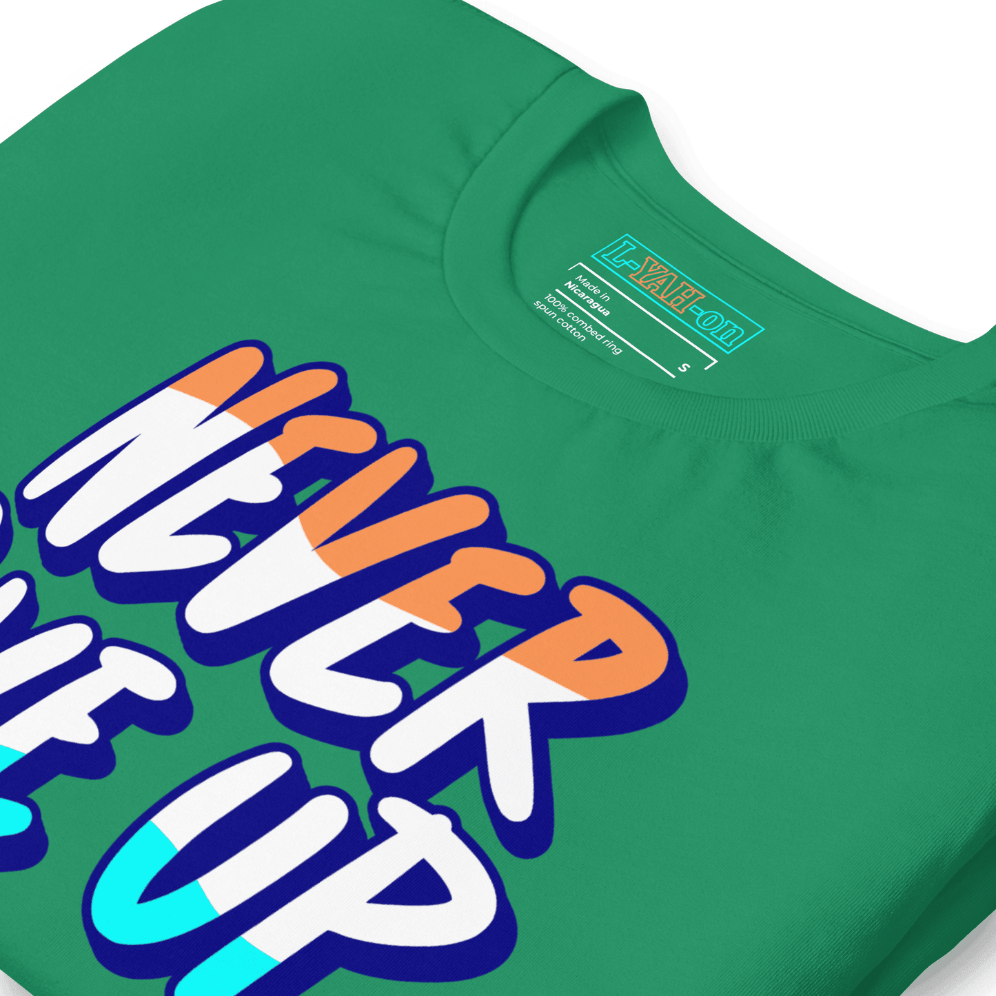 inspirational graphic t-shirt with positive message