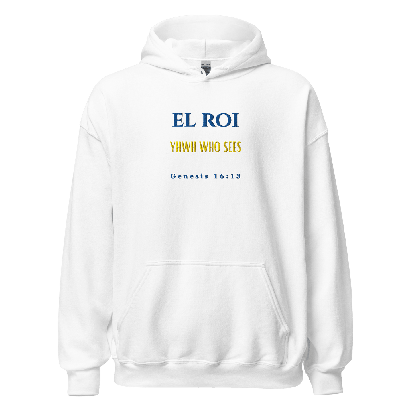 Sacred Names of YHWH Hoodie - EL ROI - L - YAH - onHoodie