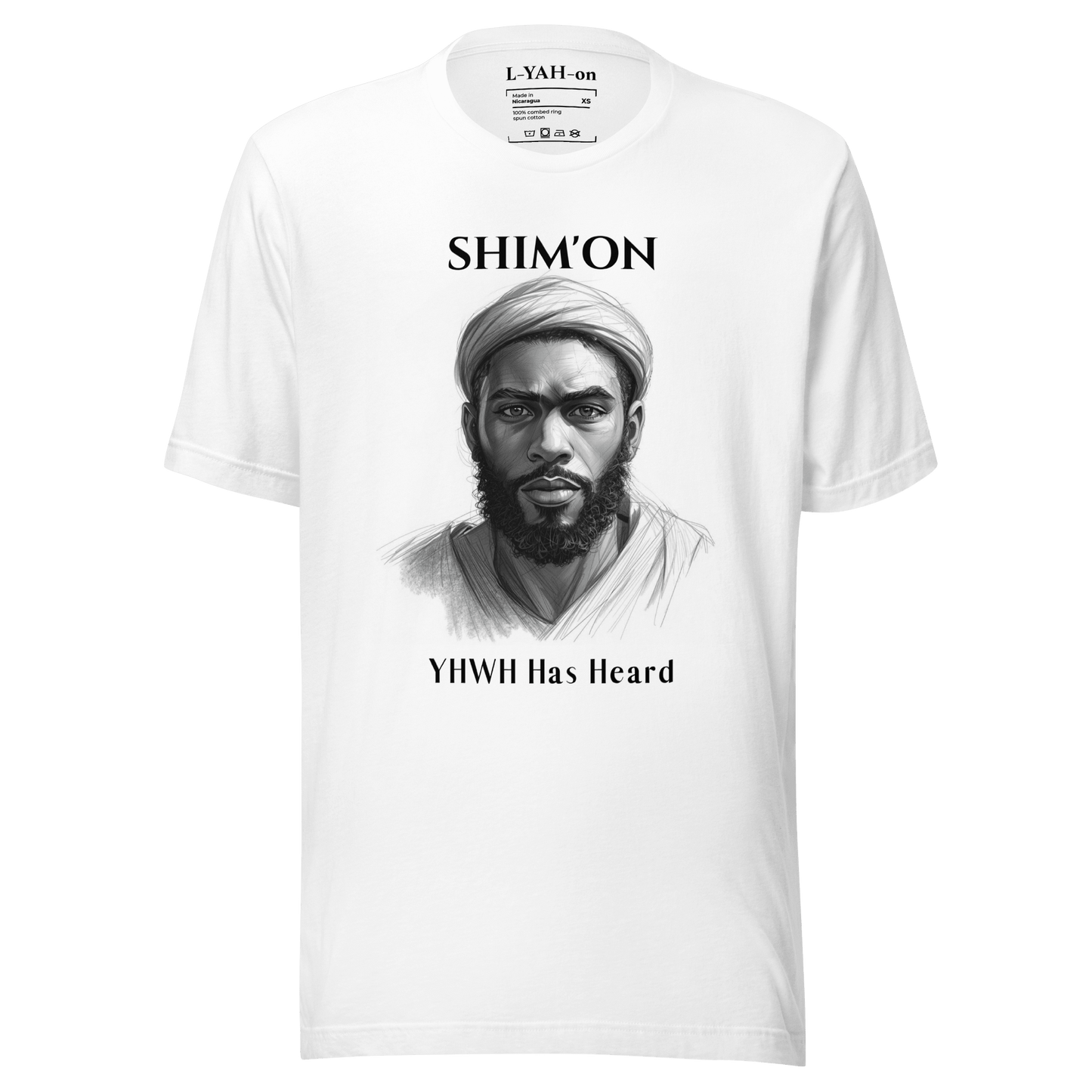 Shim'on T-Shirt — YHWH Has Heard - L - YAH - on