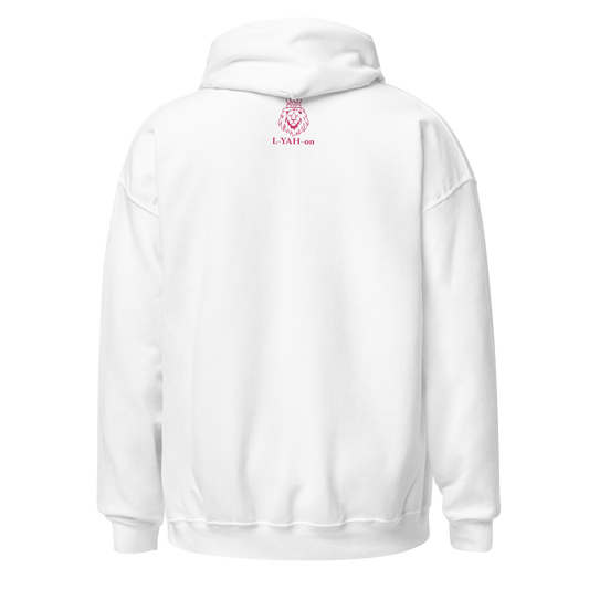 White hoodie on a white background