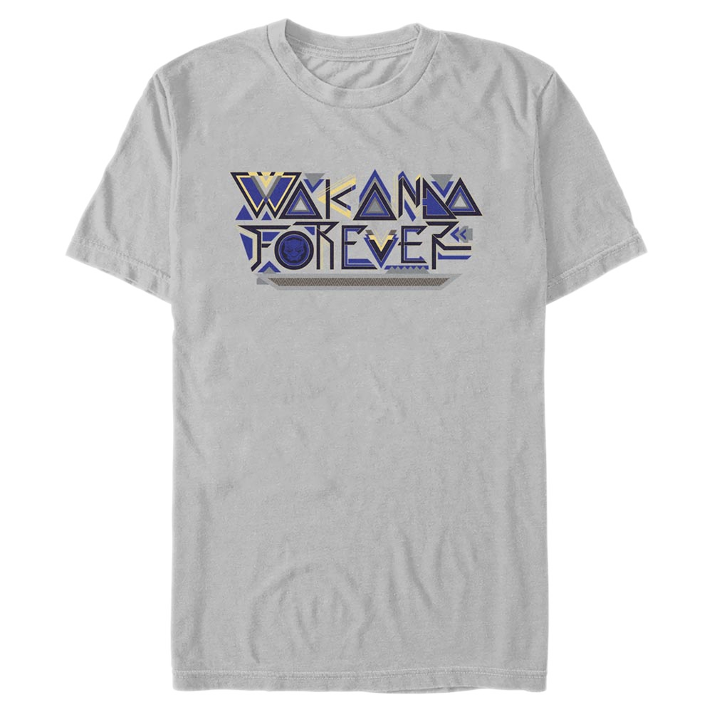 Men's Marvel Black Panther Wakanda Forever Wakanda Forever Pattern T-Shirt