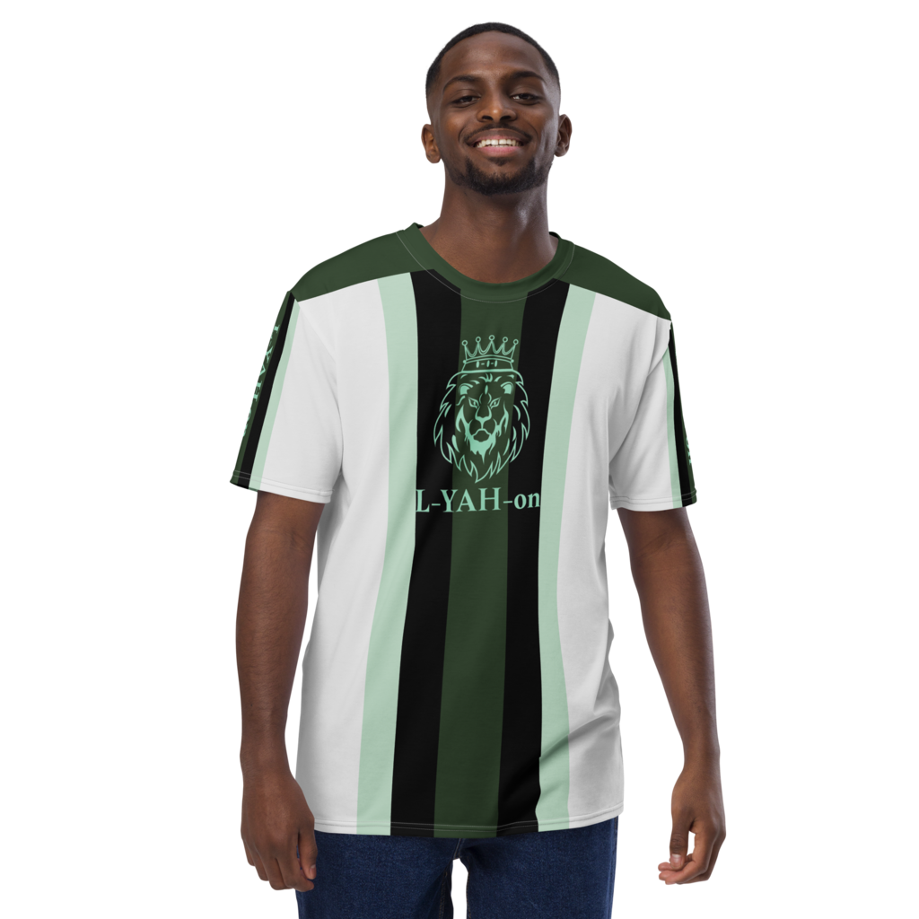 L-YAH-on Green stripes T-Shirt
