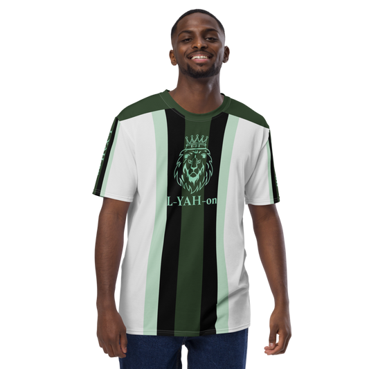 L-YAH-on Green stripes T-Shirt