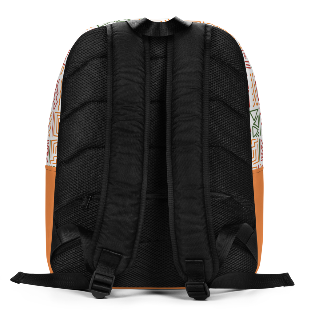 L-YAH-on Sac à dos minimaliste à imprimé africain