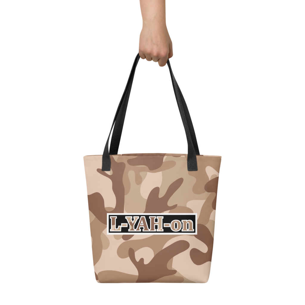 L-YAH-on Brown Camo Tote Bag