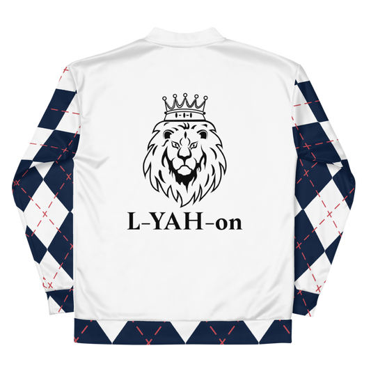 L-YAH-on Argyle Bomber Jacket