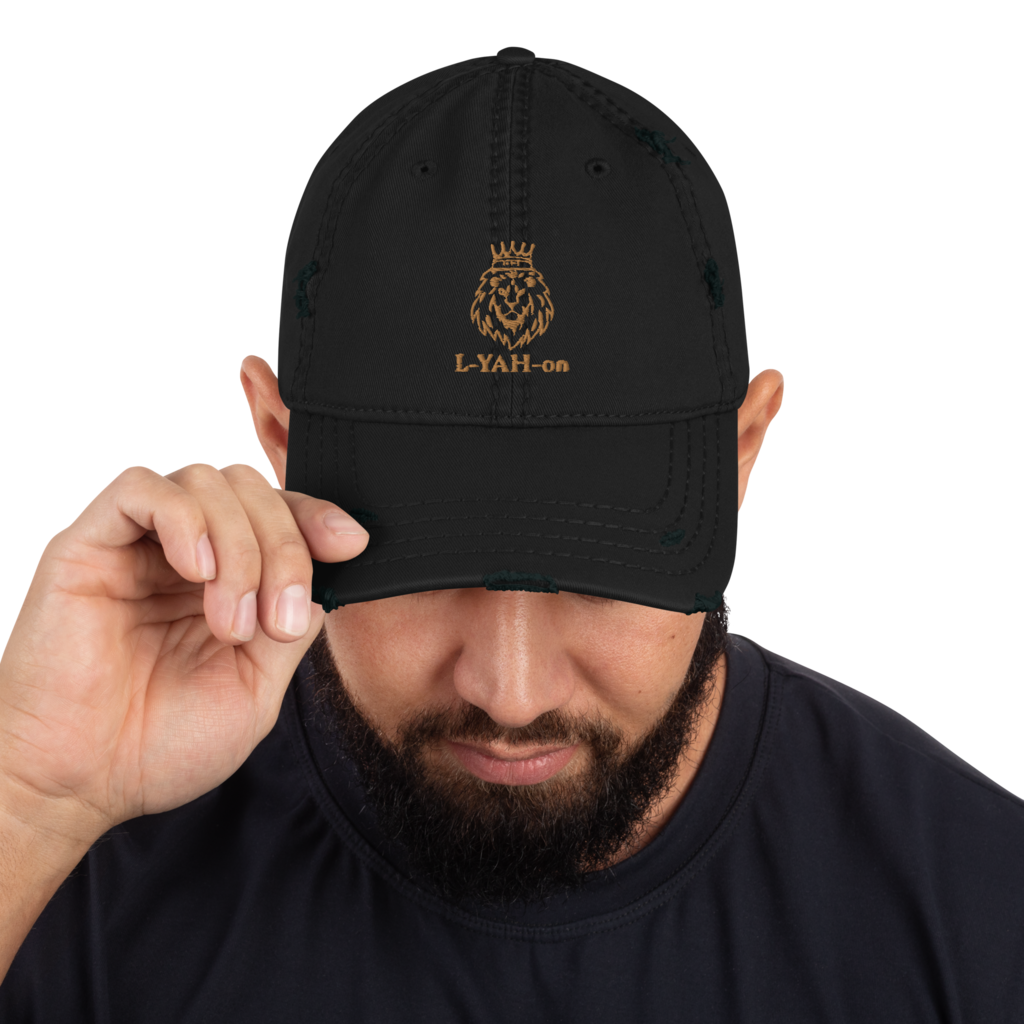 Distressed L-YAH-on Dad Hat