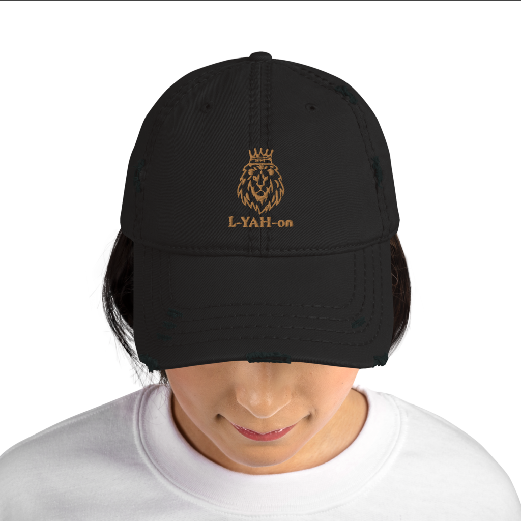 Distressed L-YAH-on Dad Hat