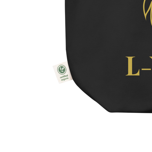 Black Tote bag Certified organic