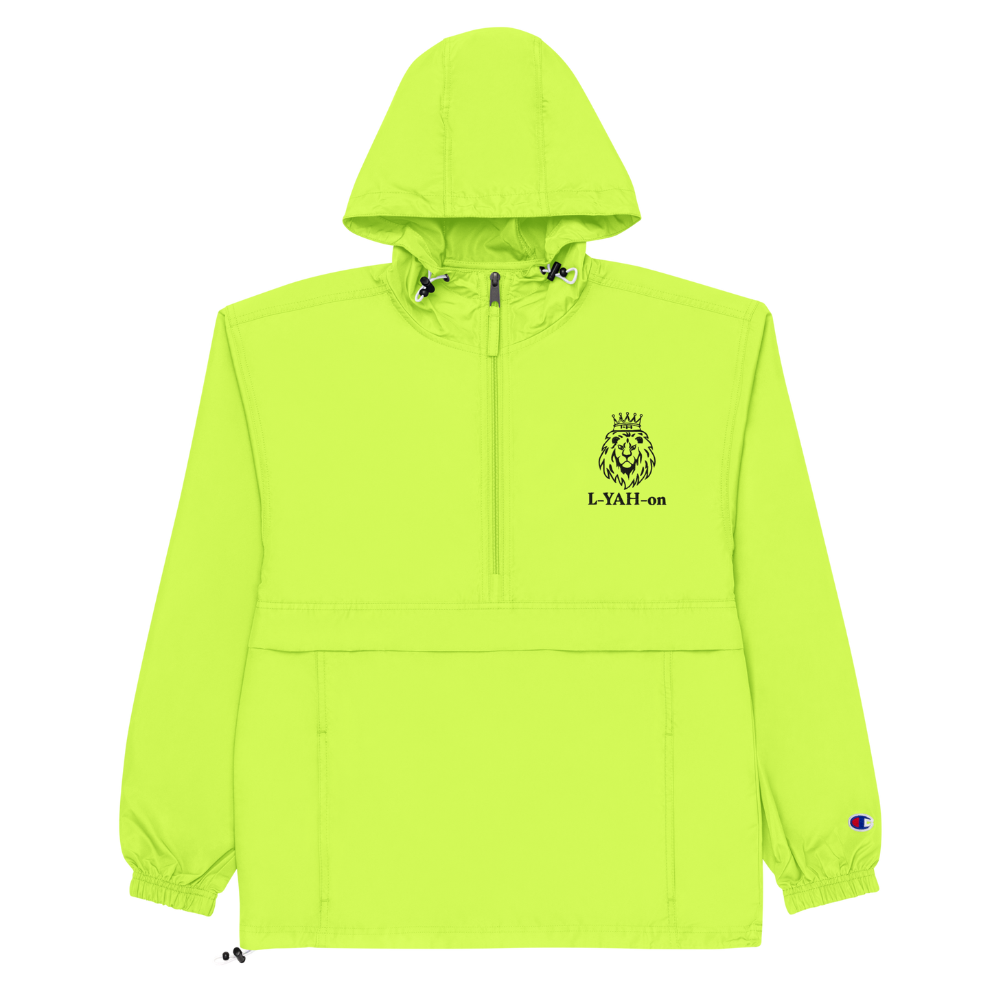 L-YAH-on Embroidered Champion Packable Jacket
