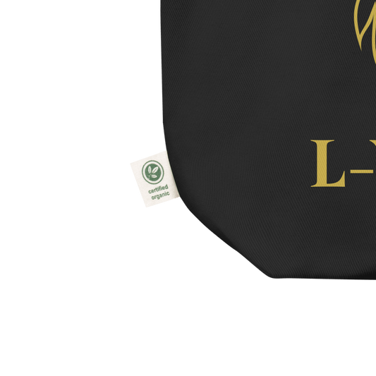 Black Tote bag Certified organic
