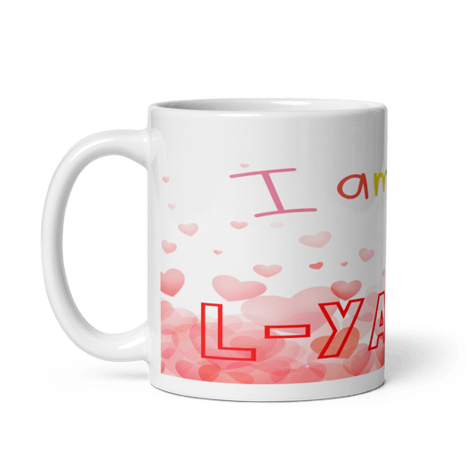 A white ceramic mug with 'I am loved' - faith-based mug