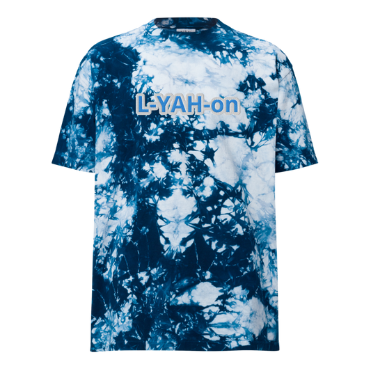 blue tie-dye t-shirt