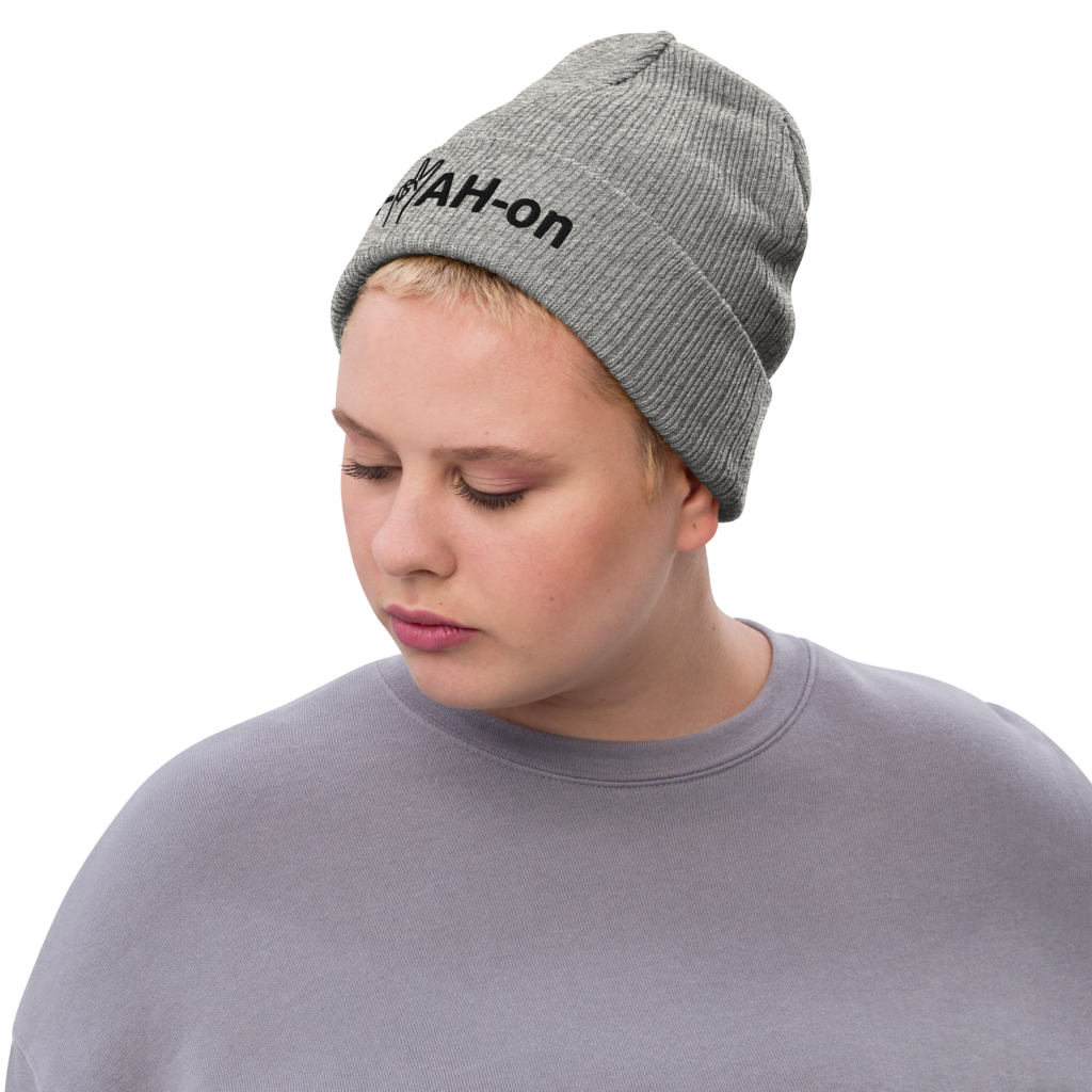 L-YAH-on & Peace Recycled Cuffed Beanie - Black Logo