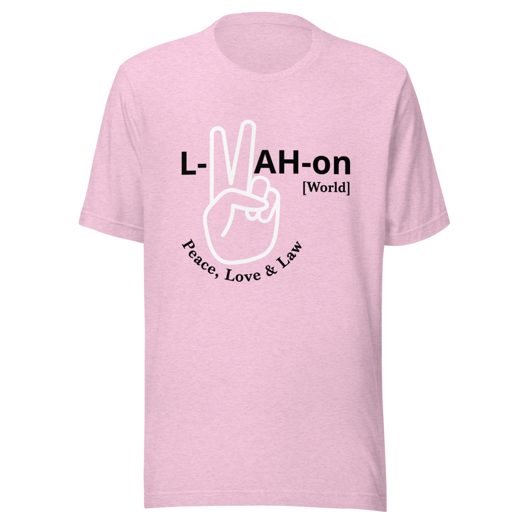 L-YAH-on & Peace T-Shirt