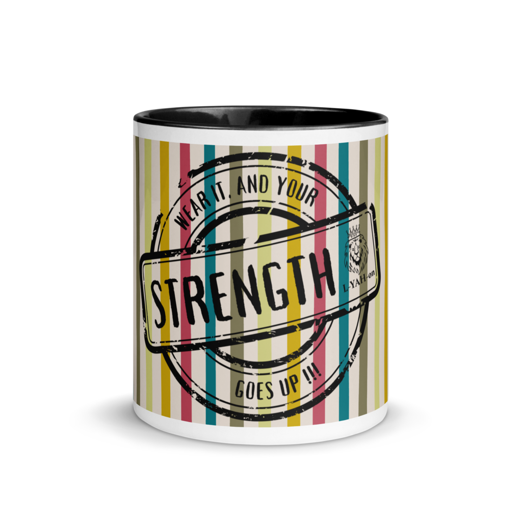 L-YAH-on's Slogan Colorful Striped Mug