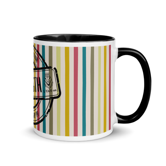 L-YAH-on's Slogan Colorful Striped Mug