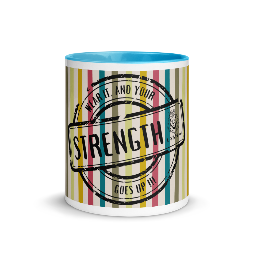 L-YAH-on's Slogan Colorful Striped Mug