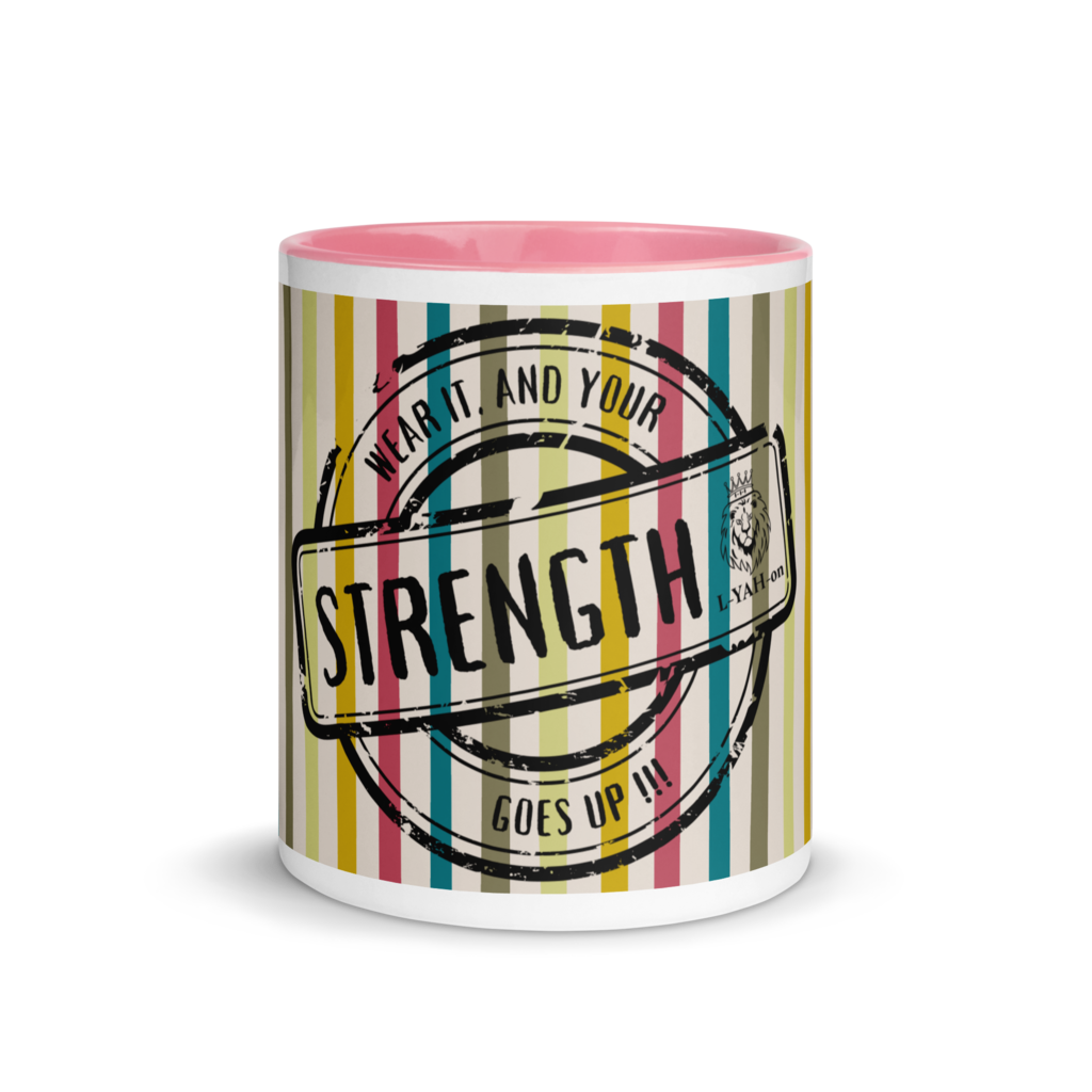 L-YAH-on's Slogan Colorful Striped Mug