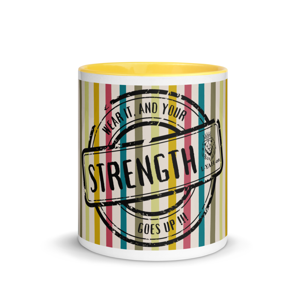L-YAH-on's Slogan Colorful Striped Mug