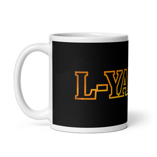 L-YAH-on Black Glossy Mug