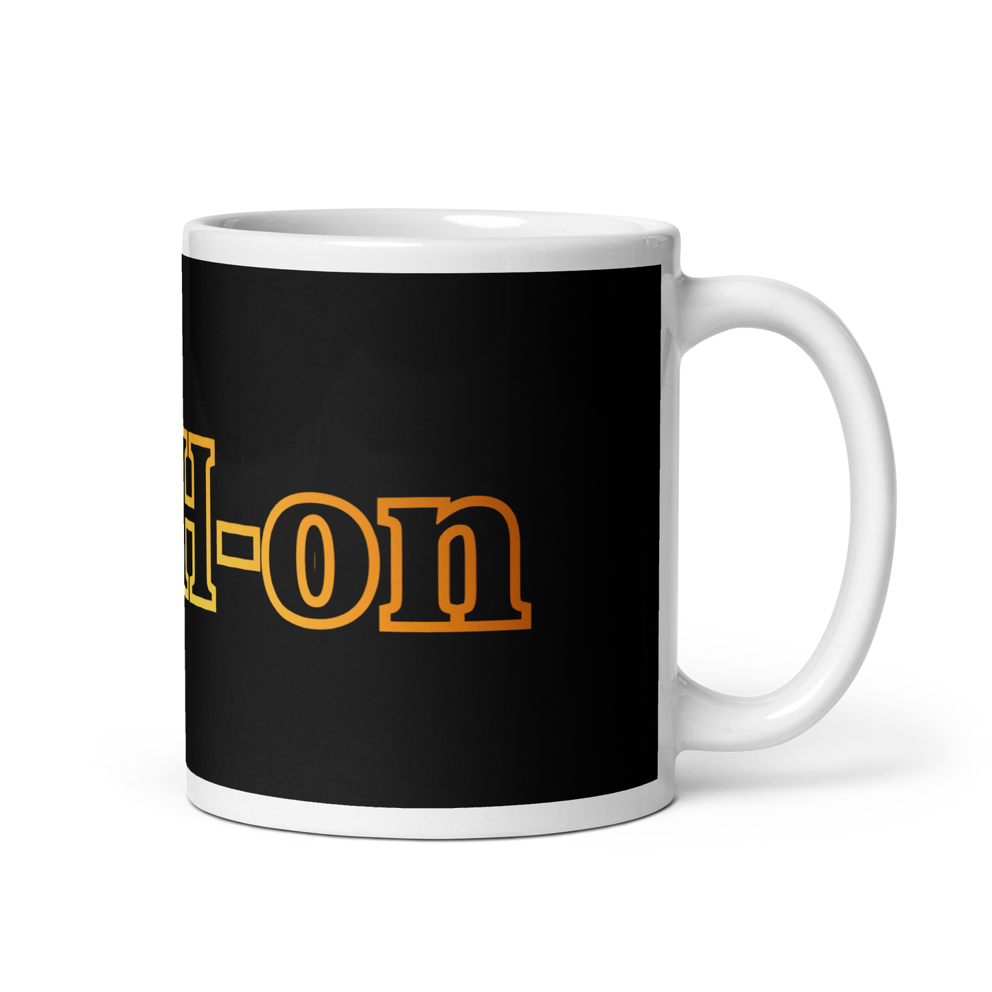 L-YAH-on Black Glossy Mug