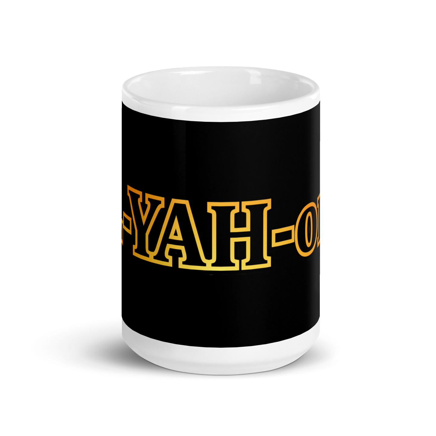 L-YAH-on Black Glossy Mug