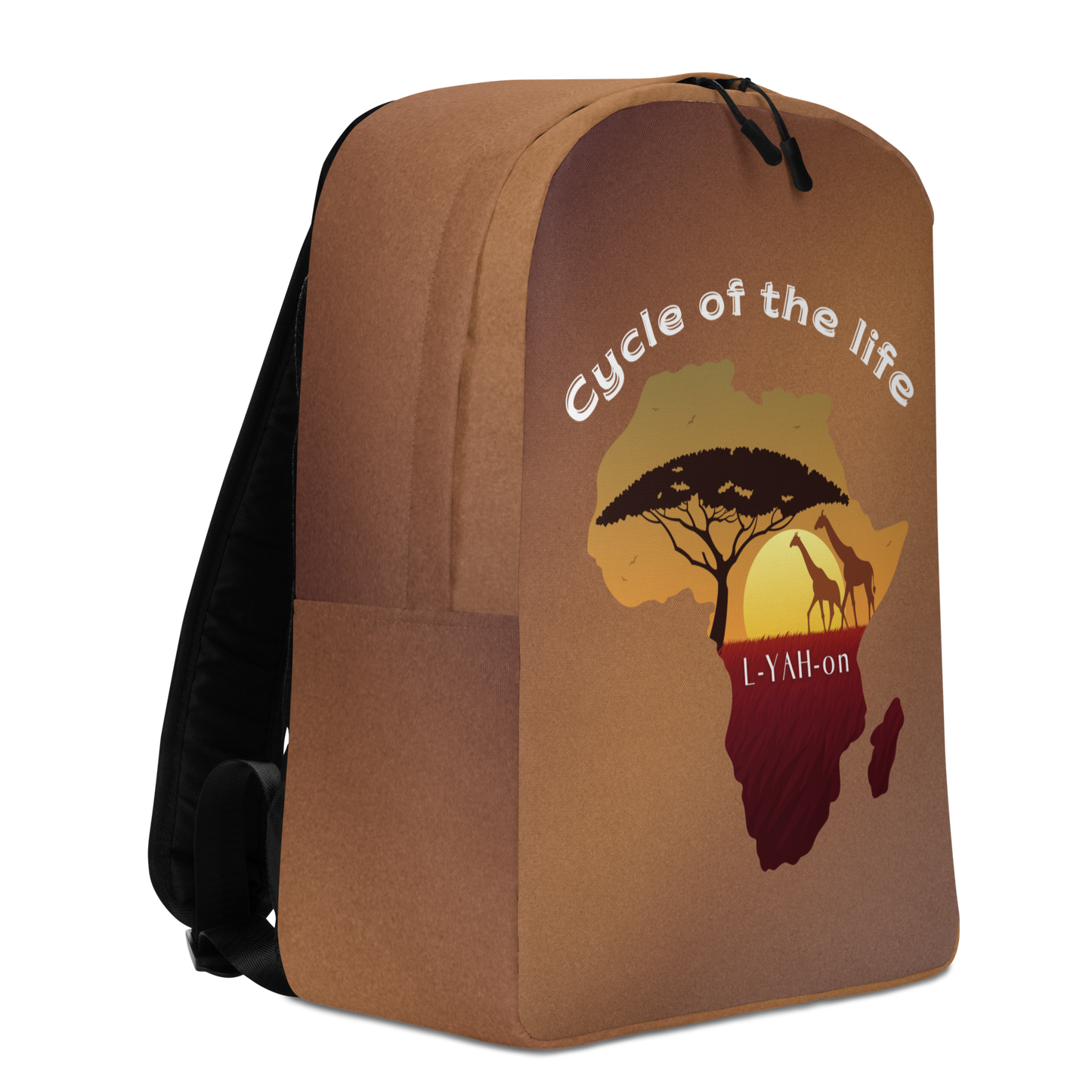L-YAH-on African Print Minimalist Backpack