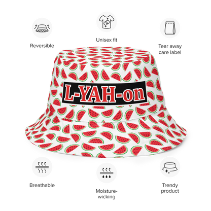 L-YAH-on Reversible Summer Fruits Bucket Hat