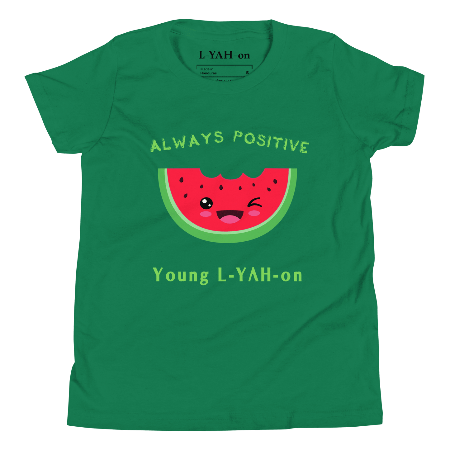 Always Positive T-Shirt – Happy Graphic Tee - L - YAH - onYouth Jersey T-Shirt