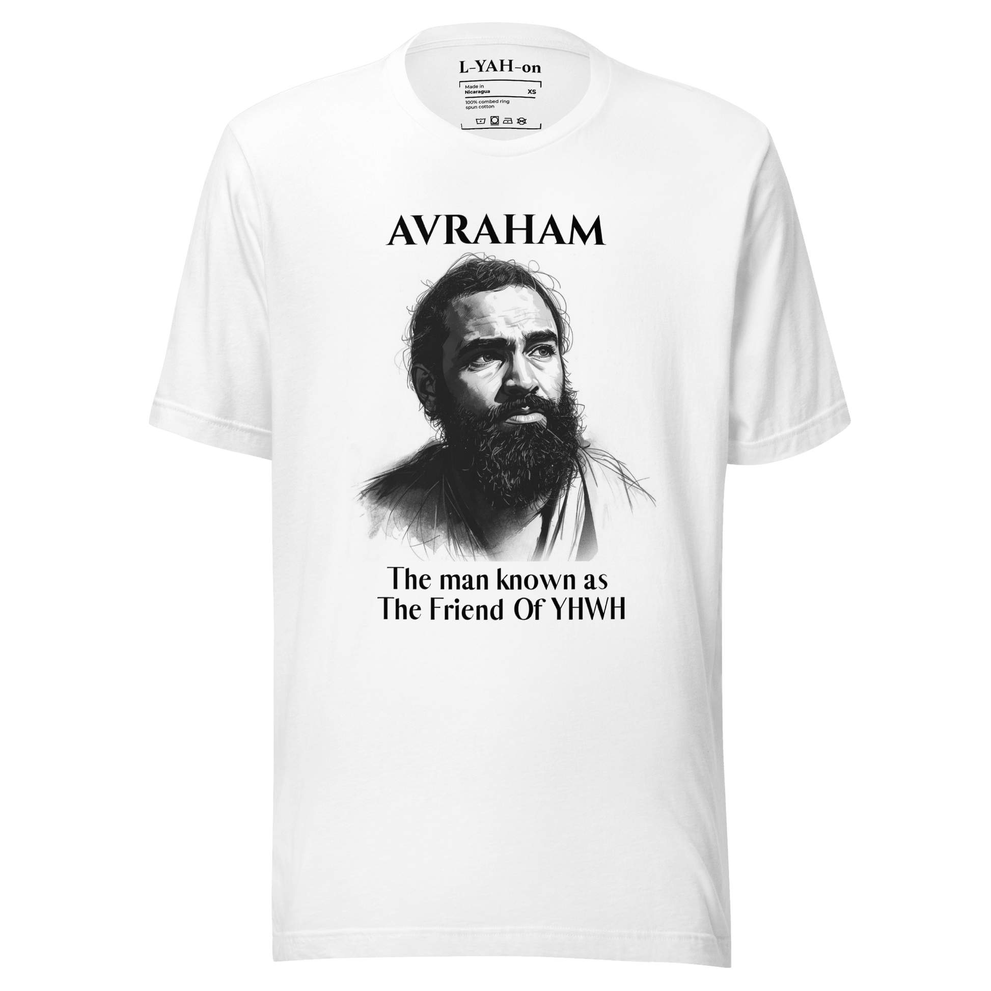 Avraham T-Shirt — The Friend of YHWH - L - YAH - on