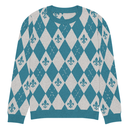 Royal Cyan Knitted Sweater