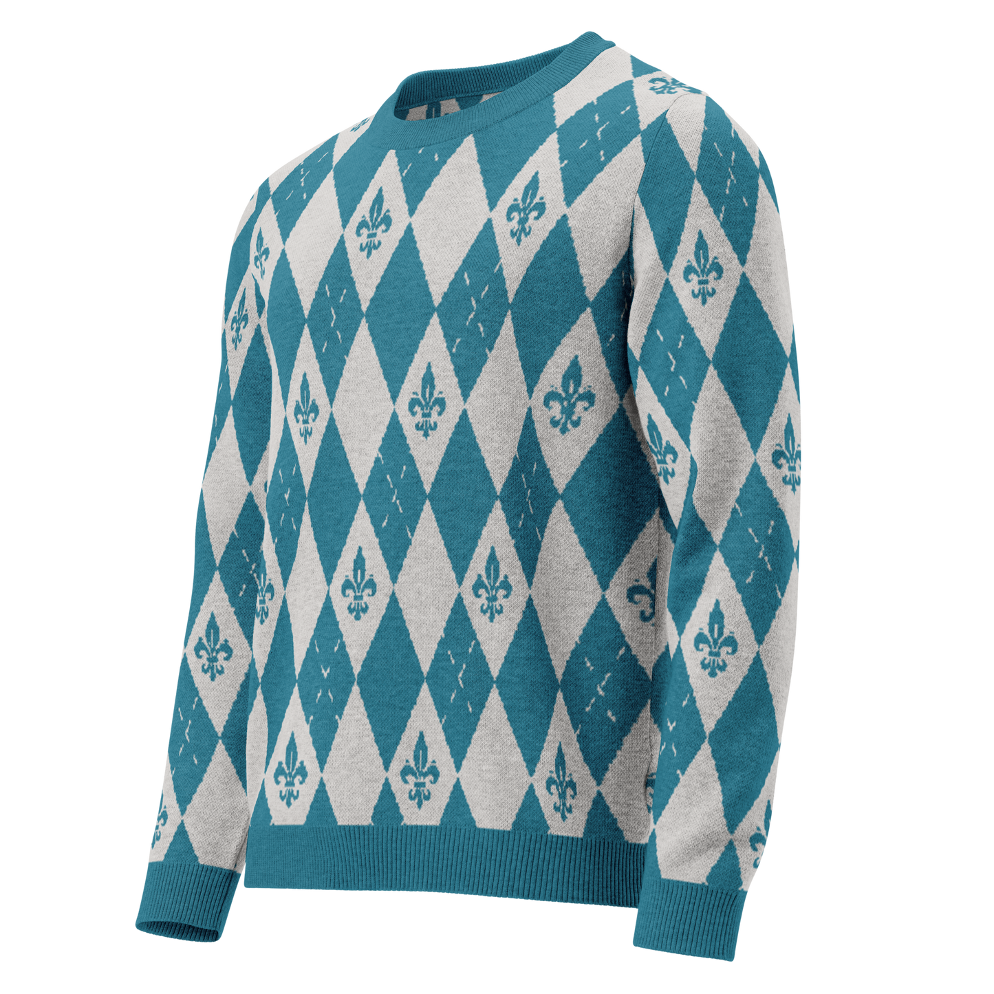 Royal Cyan Knitted Sweater