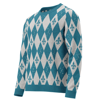 Royal Cyan Knitted Sweater