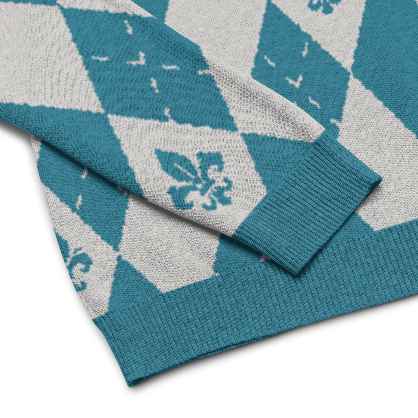 Royal Cyan Knitted Sweater