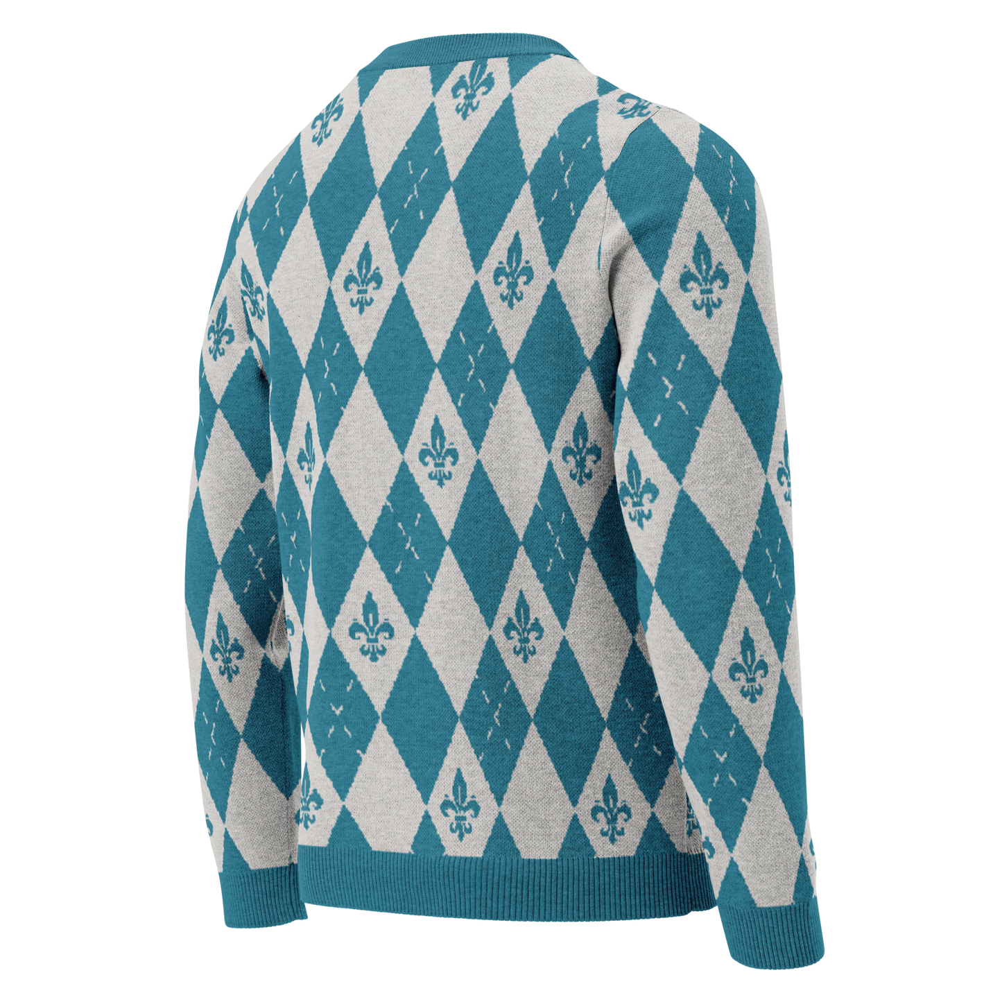 Royal Cyan Knitted Sweater