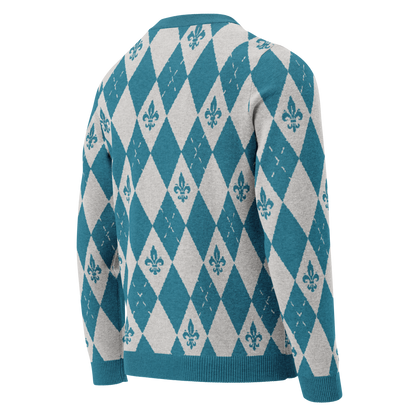 Royal Cyan Knitted Sweater