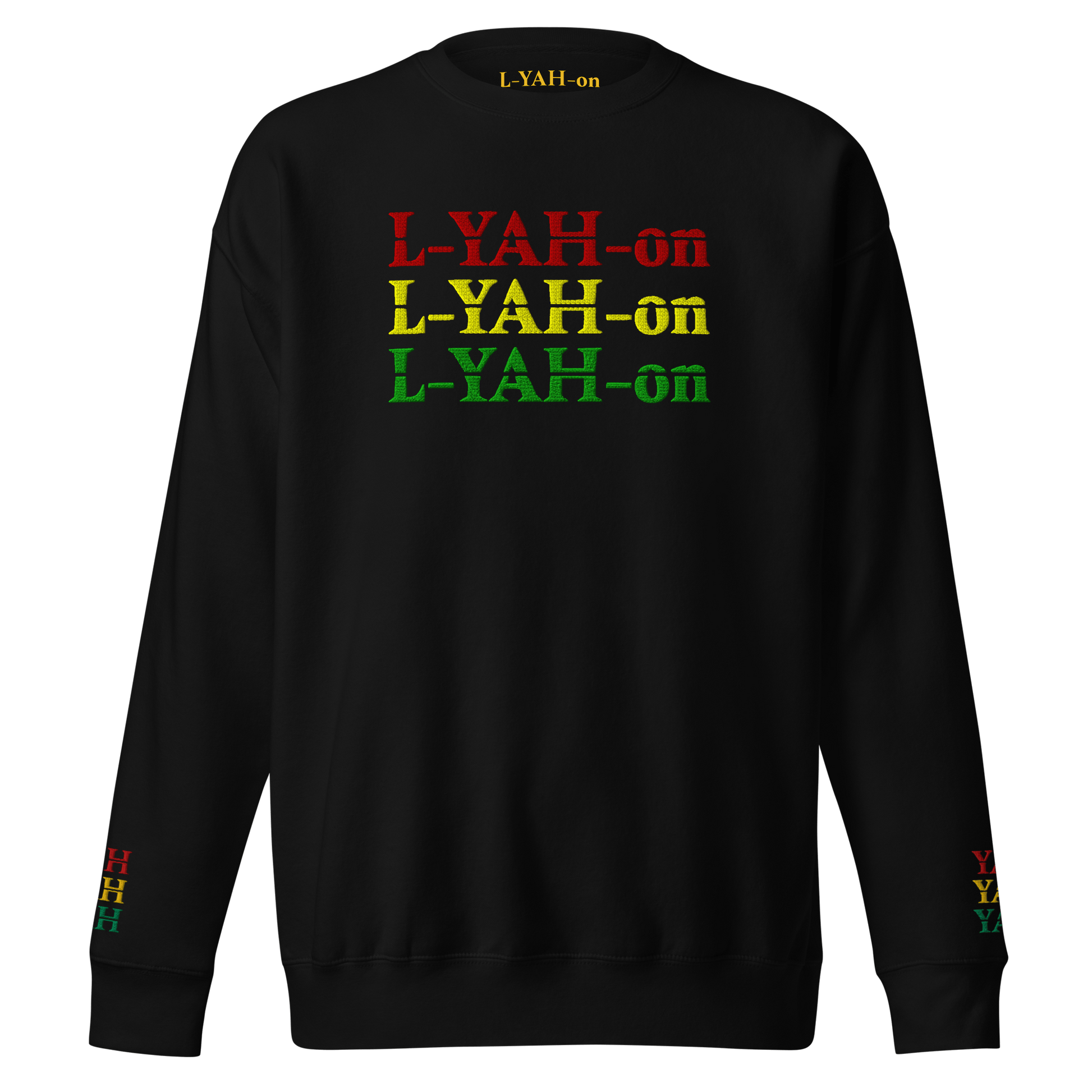 Embroidered Triple L - YAH - on Sweatshirt - L - YAH - onSweatshirt