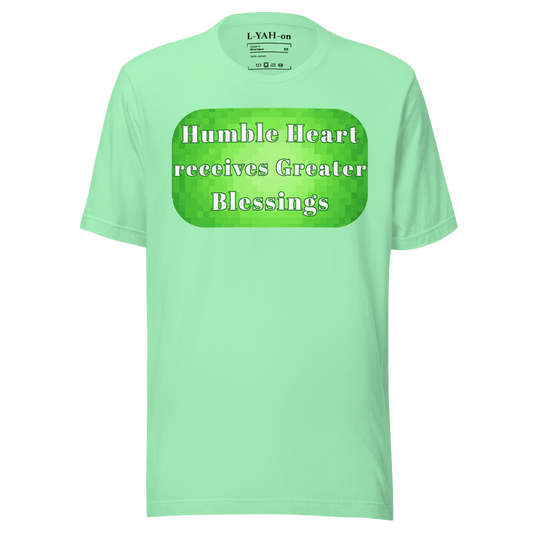 Light green t-shirt with motivational quote on a solid green background