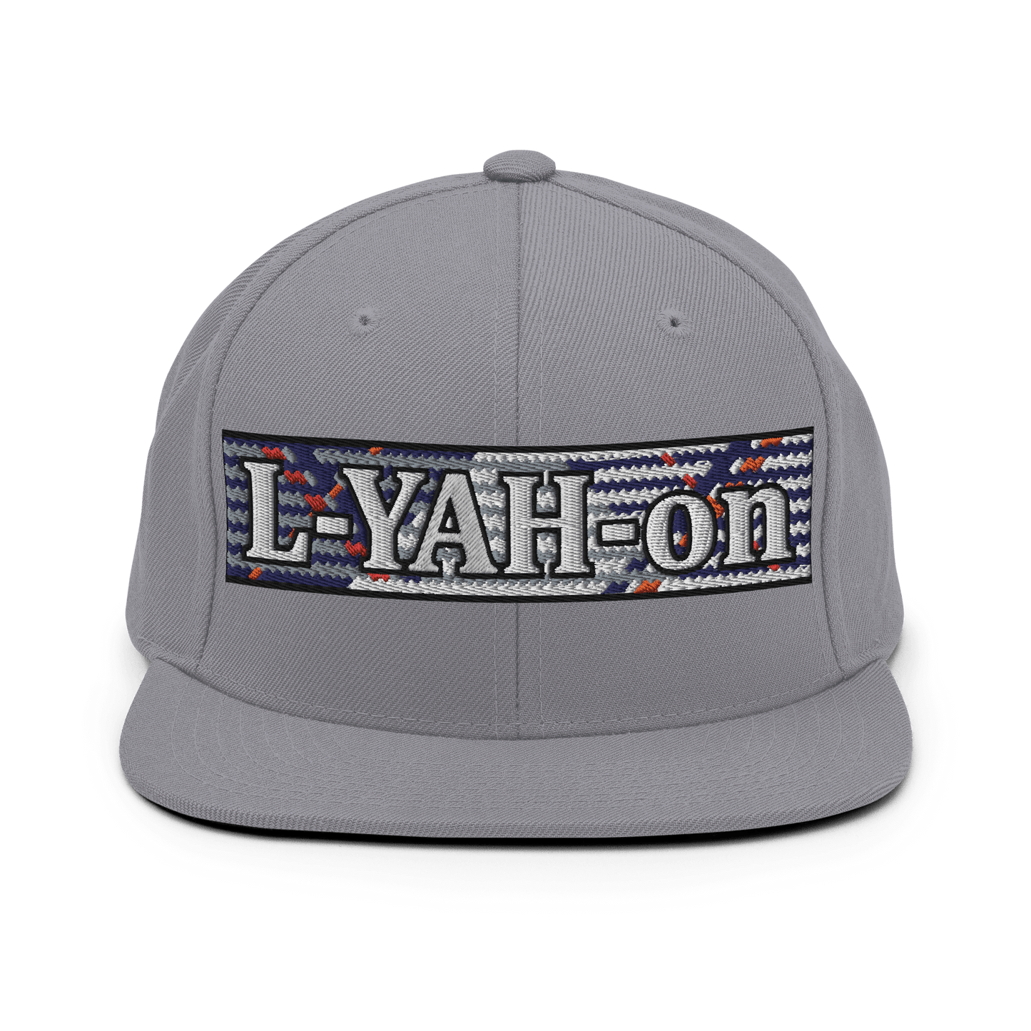 L - YAH - on Framed Snapback Hat - L - YAH - onSnapback Hat