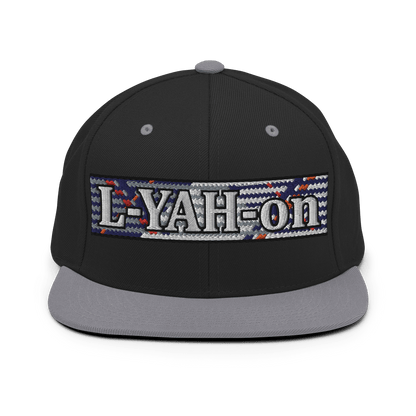 L - YAH - on Framed Snapback Hat - L - YAH - onSnapback Hat